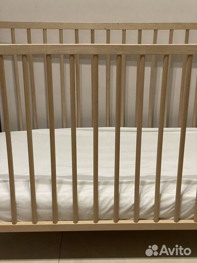 Детская кроватка Икеа Сниглар + матрас