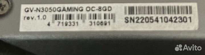 Видеокарта rtx 3050 8gb