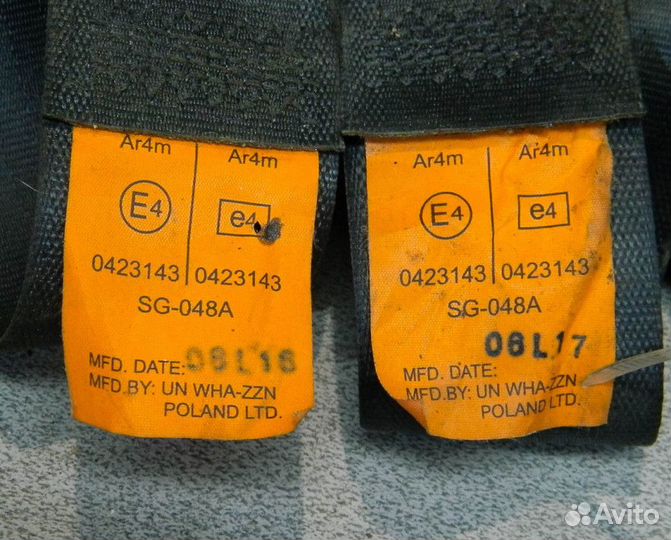 Ремень безопасности задний правый Nexia