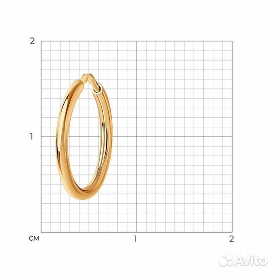 Золотая серьга