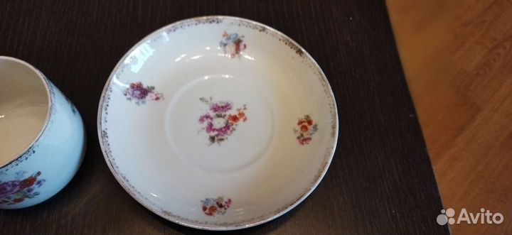 Старинная чайная пара, Вербилки фарфор