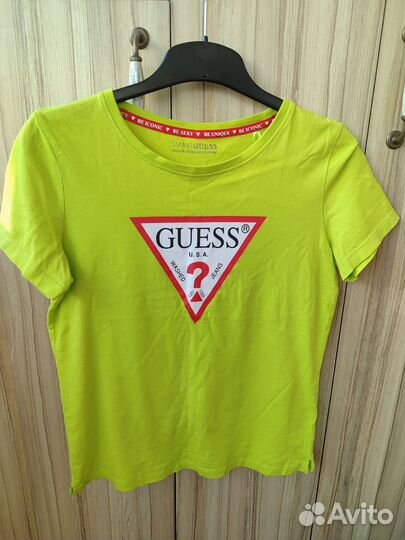 Футболки guess с крохотный дефектом (пакетом)