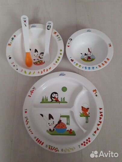 Набор детской посуды Авент