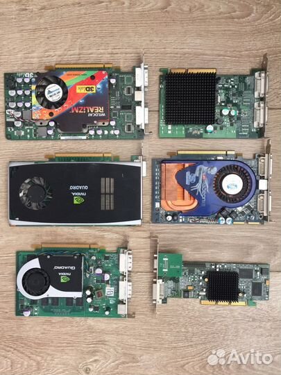 Видеокарты AGP и профсерия Nvidia PNY Quadro