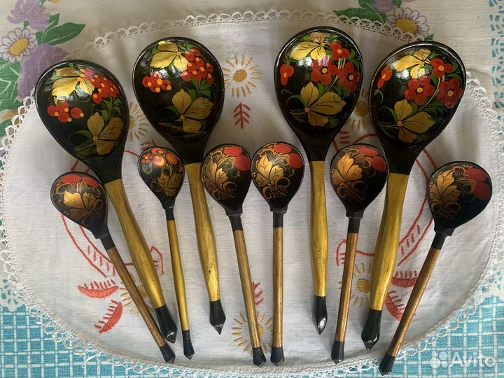 Деревянные ложки хохлома