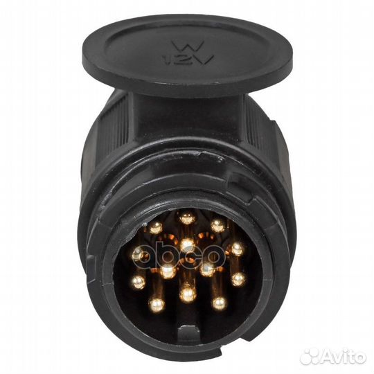 Вилка прицепа 13 контактов евро пластик KTC009F;