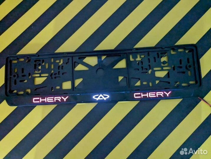 Номерная рамка c вашим логотипом и дизайном