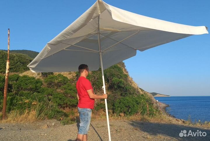 Зонт прямоугольный пляжный 2на3