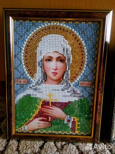 Икона из страз- ручная работа
