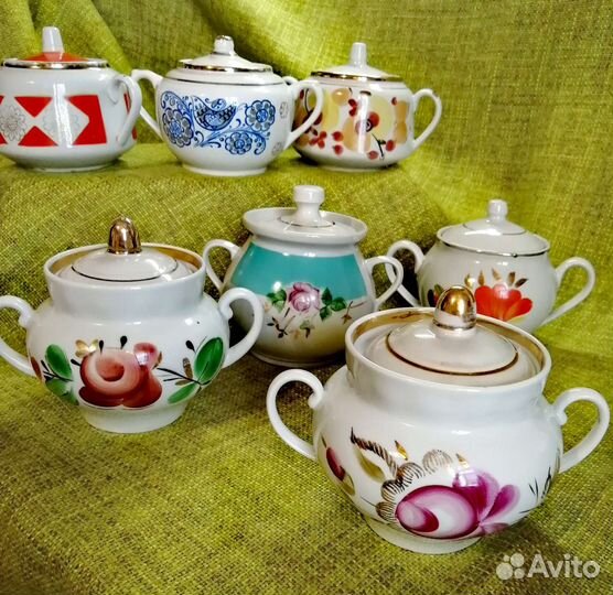 Сахарницы фарфор. СССР