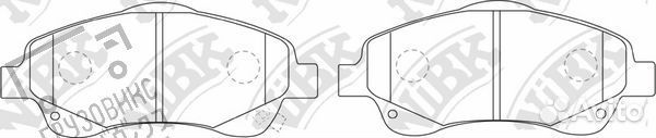Тормозные колодки дисковые, NiBK (Япония) PN1233