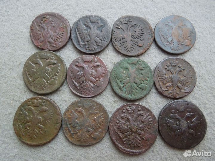 Денга 1731-1753 гг Анна Иоанновна - Елизавета Петр