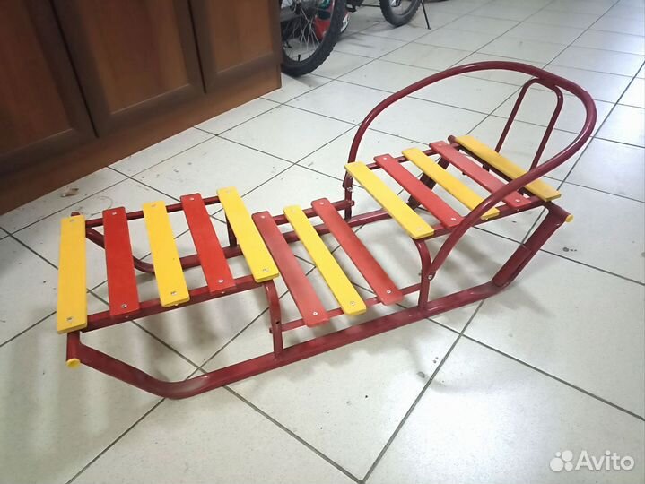 Детские санки двухместные