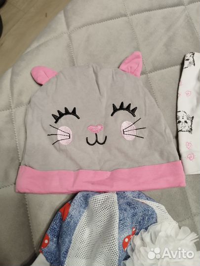 Шапочки, панамки, косынки пакетом 3-4 года