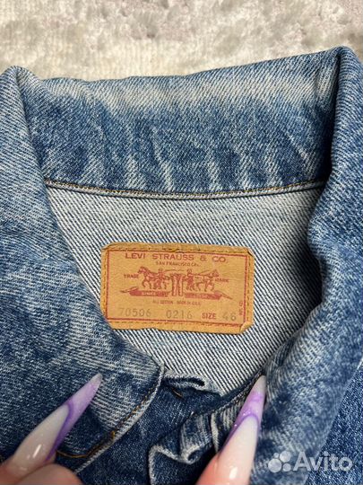 Джинсовая куртка Levis L Made In USA оригинал