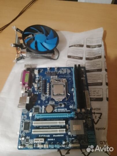 Комплект (Мат плата + проц + память + кулер)