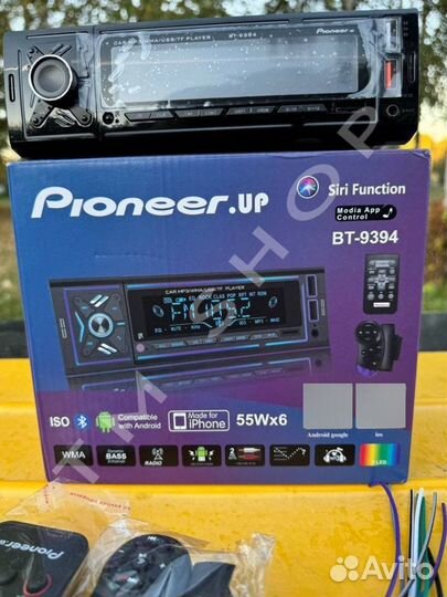 Магнитола Pioneer для автомобиля 1din блютуз