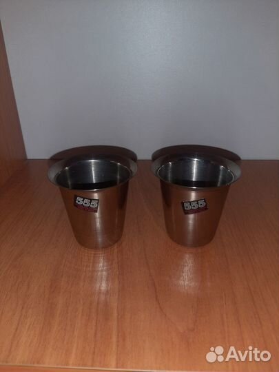 Стопки из нержавейки (за обе)