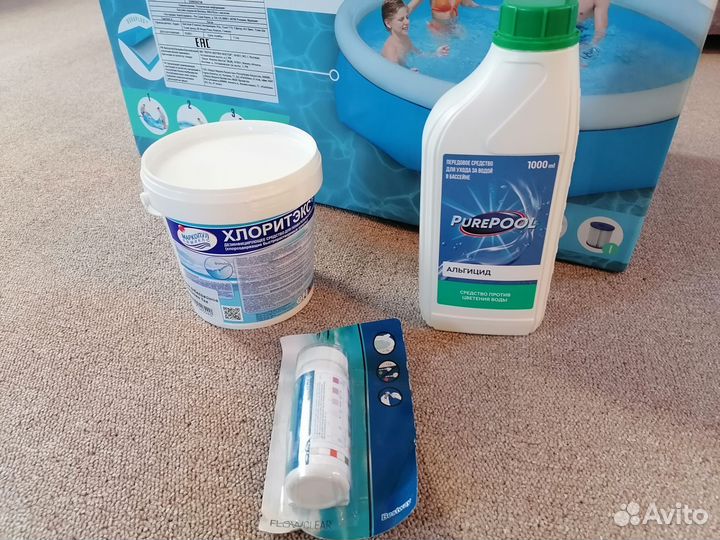 Надувной бассейн bestway с фильт-насосом 305*76 см