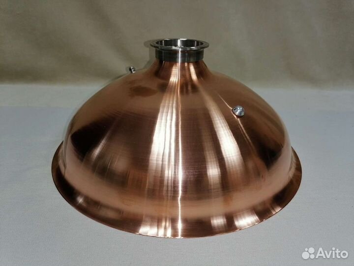 Медная крышка на перегонный куб 37 л 3 и 4 дюйма