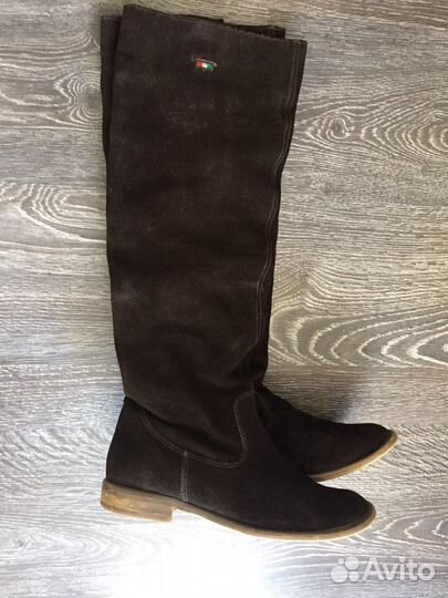 Сапоги замша