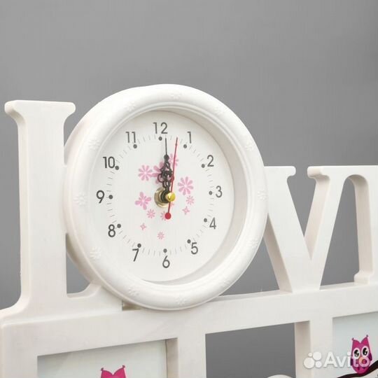 Фоторамка новая с часами