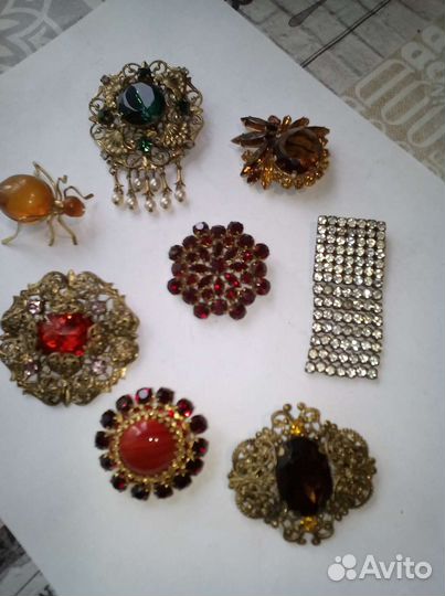 Винтажные броши пр.Чехословакия с времён СССР
