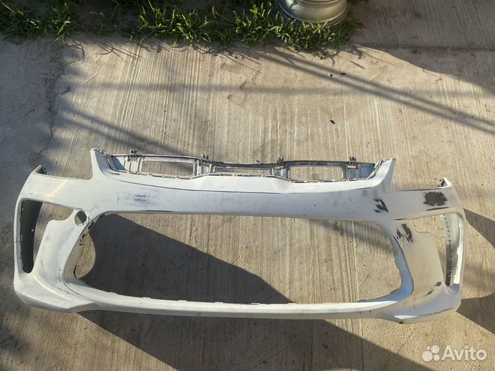Передеий бампер на kia rio 2017