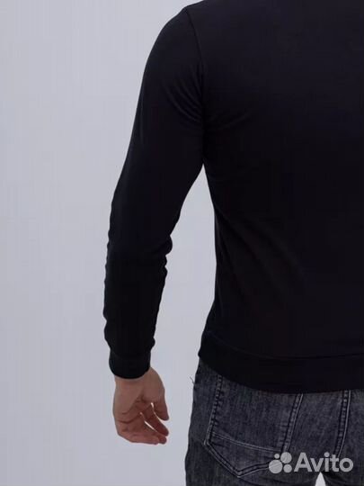 Водолазка черная мужская кашемировая / бадлон