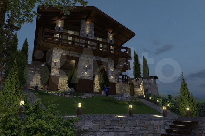 Коттедж 185 м² на участке 6,4 сот.