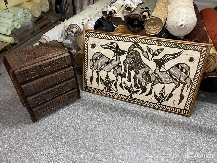 Африканское панно ручной работы