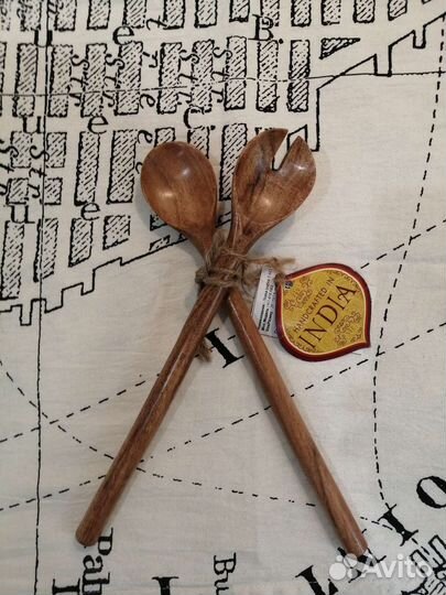 Набор деревянных ложек из дерева акация