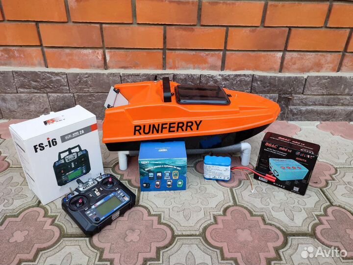 Прикормочный карповый кораблик Runferry Solo Mini