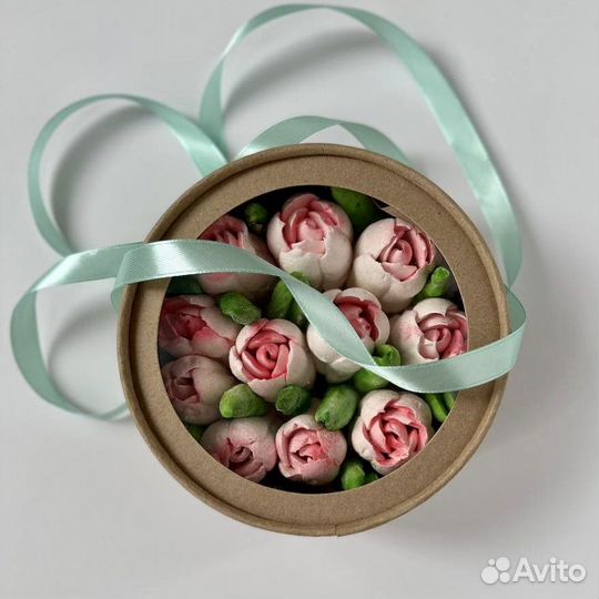 Зефирные цветы в подарок женщине, учителю