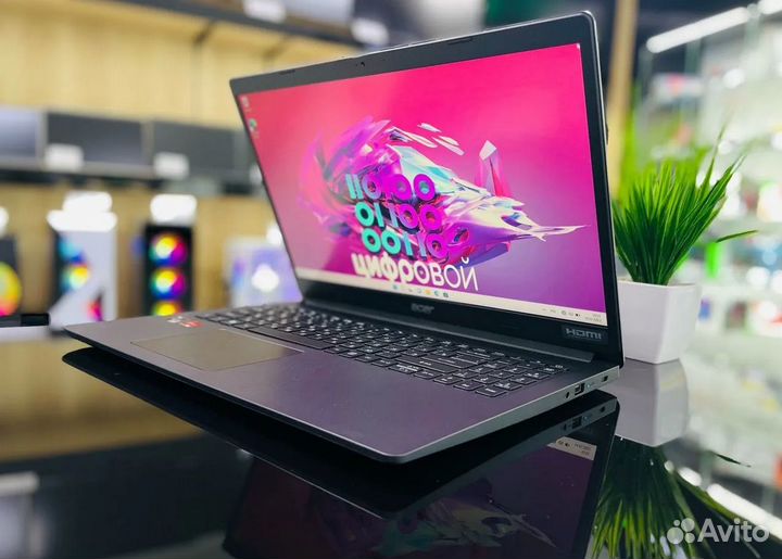 Мощный Ноутбук Acer Ryzen 3 3250U/DDR4-8/SSD-256