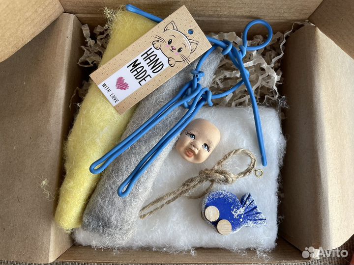 Ватная игрушка. Набор с цветной ватой« Я сама«