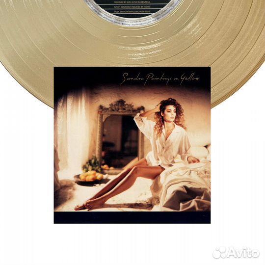 Золотой винил Paintings in Yellow Sandra в рамке