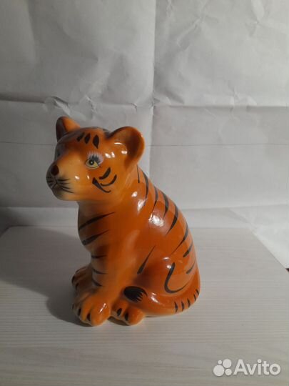 Тигренок. Фигурка керамическая