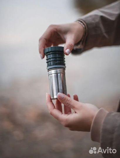 Термос с ситечком узкое горло Арктика 0.5л