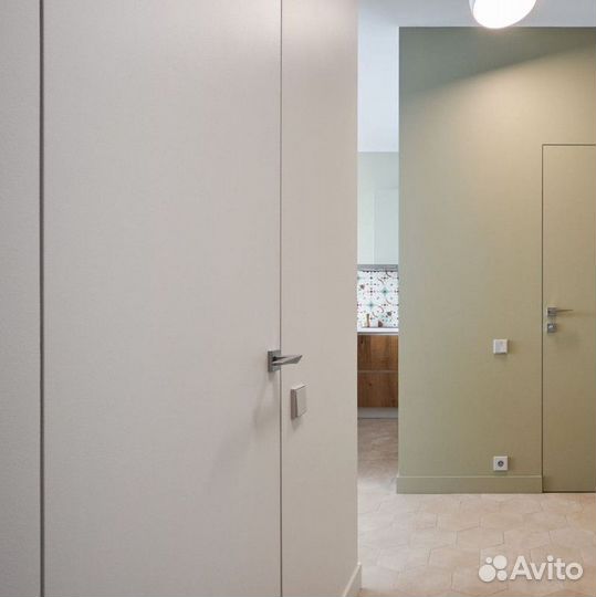 Скрытая дверь под покраску