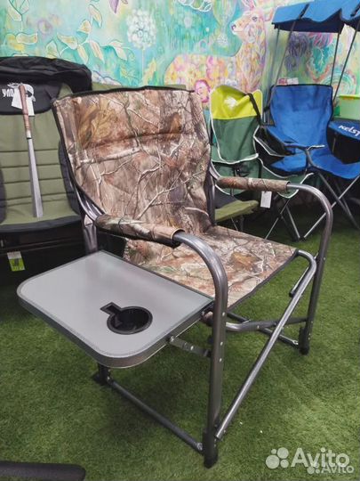 Стул туристический складной со столиком до 150кг