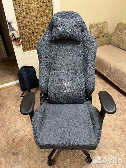 Кресло игровое Knight T1 синий