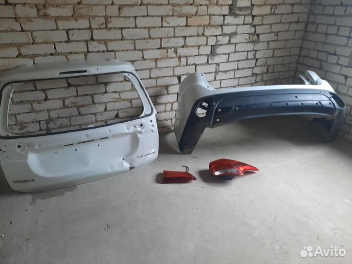 Крышка багажника, фары, mitsubishi outlander 3
