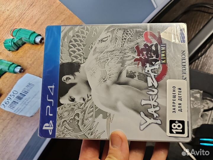 Диск пс4 якуза2 стилбук новый для авитодоставки
