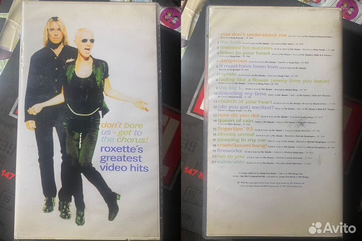 Roxette's greatest video hits VHS видеокассета
