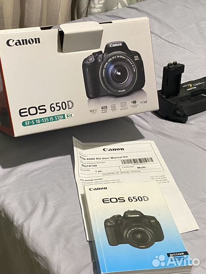 Фотоаппарат зеркальный canon eos 650d + портретник