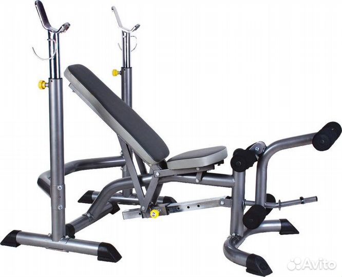 Силовая скамья, гриф, блины