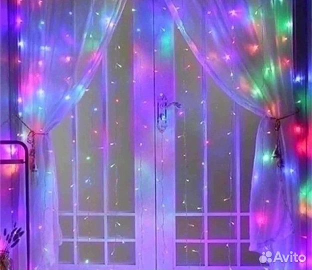 Гирлянда светодиодная Штора Занавес