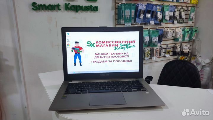 Ноутбук Asus i7 4gen 8гб SSD 480gb прм1