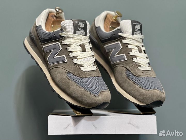 Кроссовки new balance 574 khaki мужские